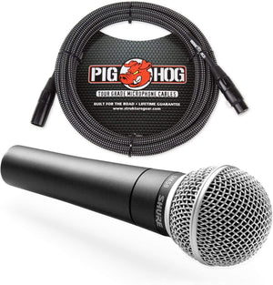 Shure 4330235796 SM58 Vocal Microphone XLR Cable Bundle