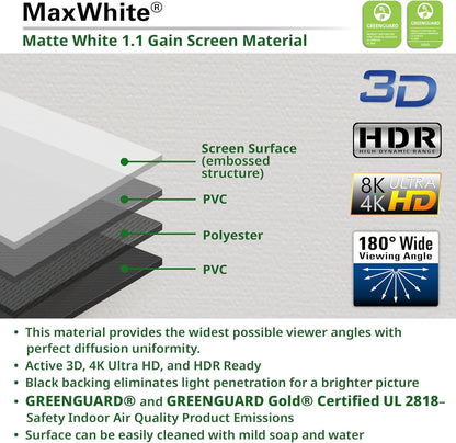 Elite Screens F135NWH ezCinema 135" Portable Projector Screen