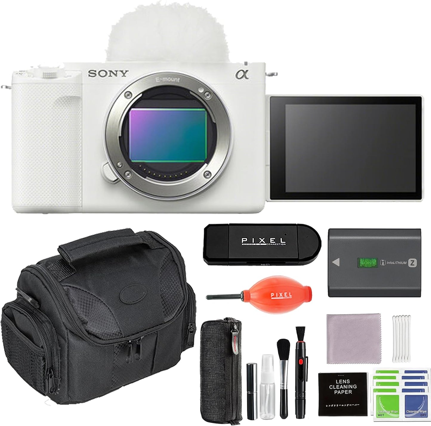 Sony ILCZVE1/W ZV-E1 Mirrorless Camera White Bundle