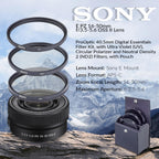 Sony Alpha a6400 Mirrorless Camera 16-50mm Lens Bundle