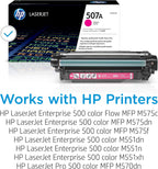 HP CE403A 507A Magenta LaserJet Toner Cartridge
