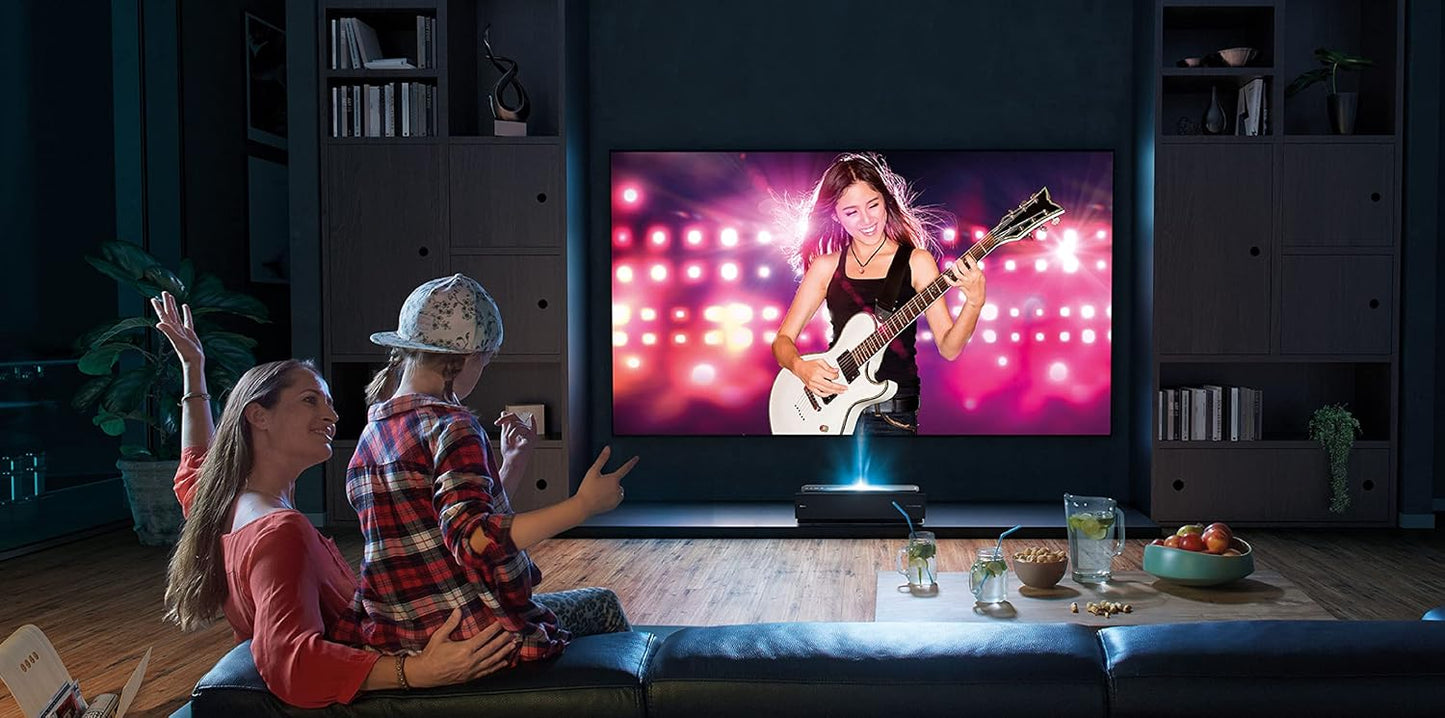 Hisense 120L5G 120-Inch Laser TV Bundle with Screen & Stand