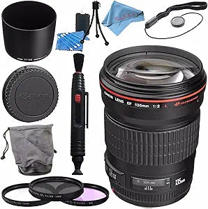 Canon EF 135mm f/2L USM Lens Bundle
