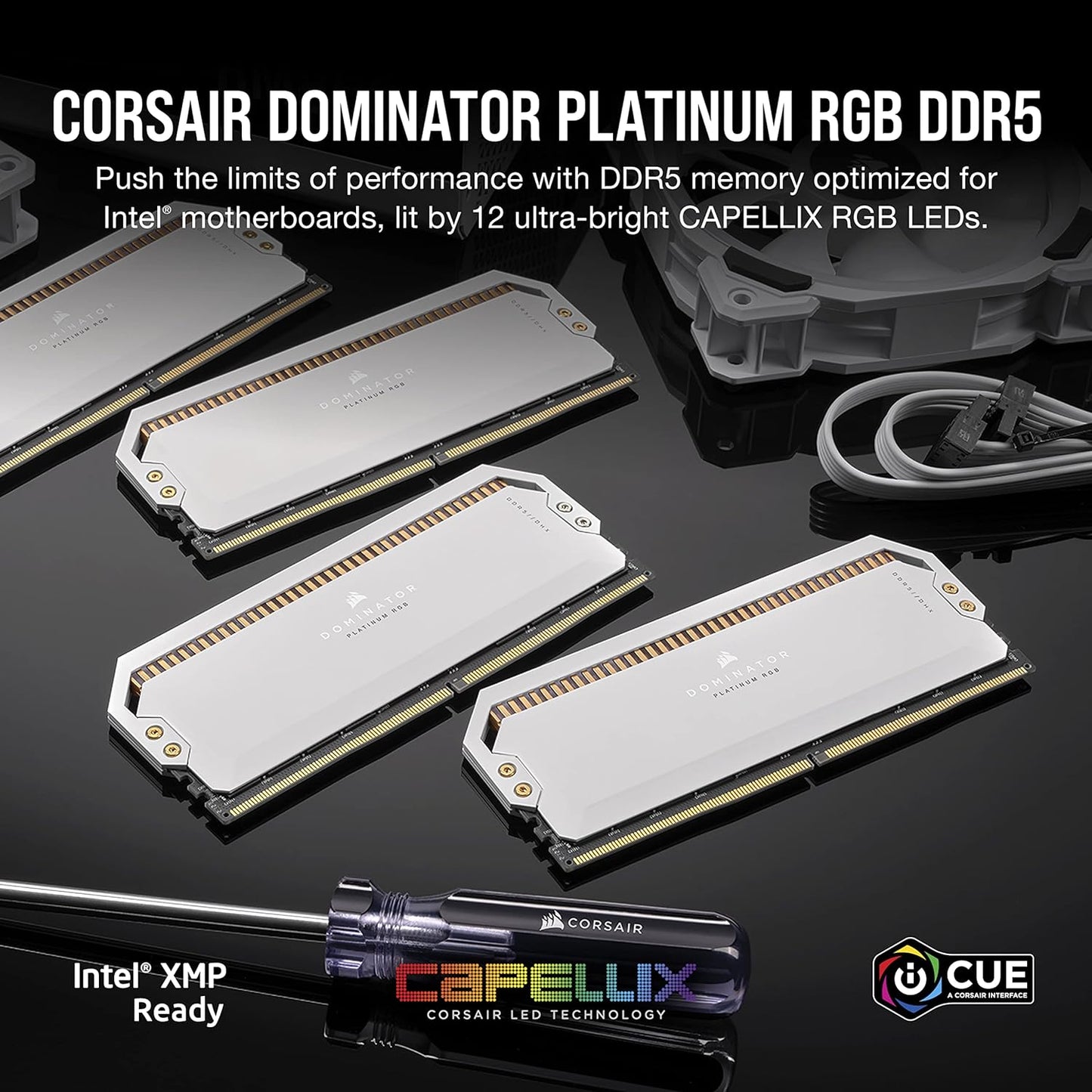 Corsair CMT32GX5M2X6200C36W 32GB 6200MHz DDR5 RGB RAM