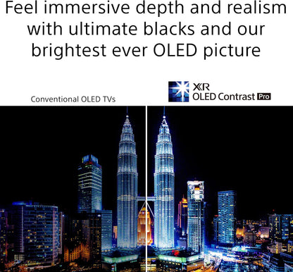 Sony A90J 55-Inch Renewed OLED 4K Smart Google TV