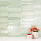 MSI Renzo Jade Ceramic Picket Wall Tile Bathroom Kitchen