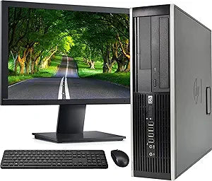 HP Elite Compaq SFF i7 Desktop PC with 19" Monitor (Renewed)