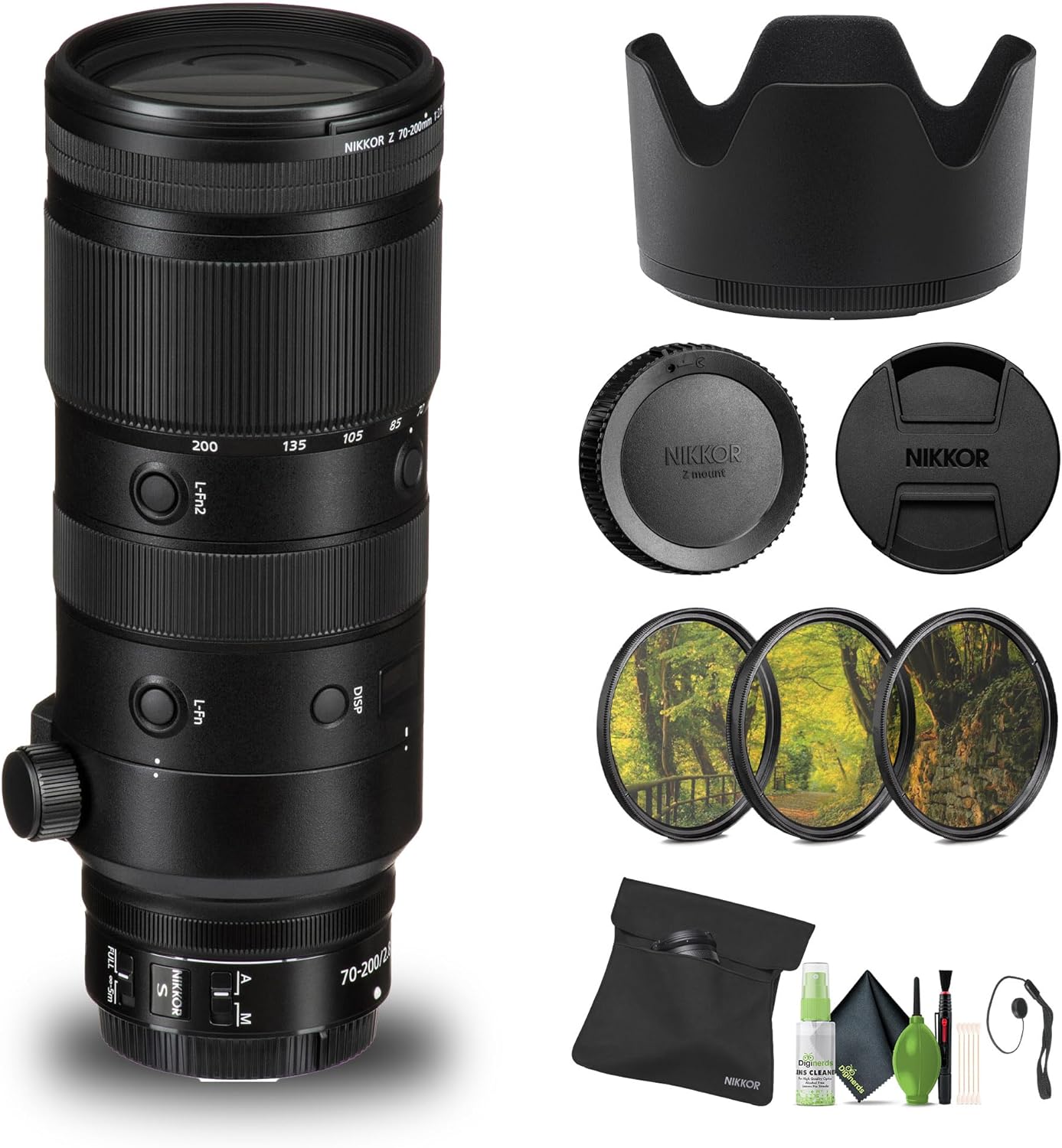Nikon 20091 NIKKOR Z 70-200mm f/2.8 VR S Telephoto Zoom Lens Bundle