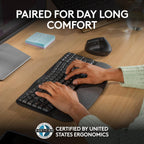 Logitech Wave Keys Ergonomic Keyboard & Lift Mouse Bundle