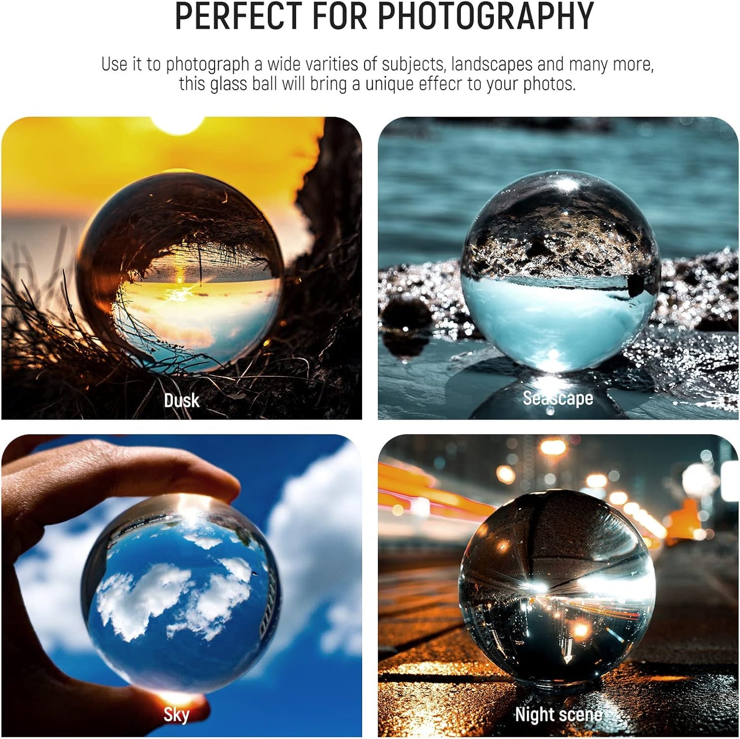 Neewer 10099591 K9 Crystal Ball 3-Pack with Stands