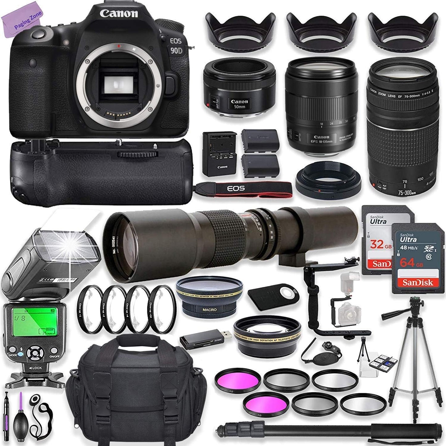 Canon 90D DSLR Camera Bundle Renewed