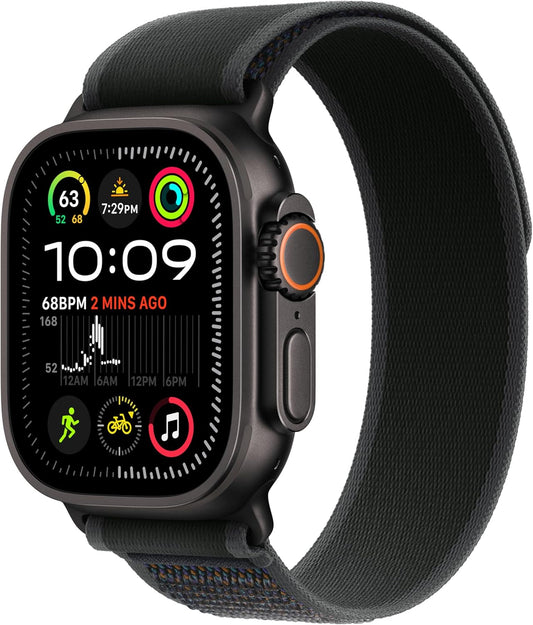 Apple Watch Ultra 2 [GPS + Cellular 49mm] Black Titanium (Renewed)