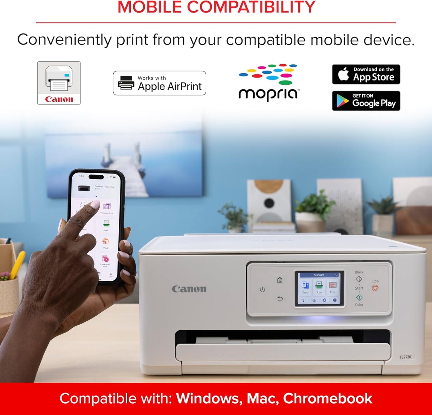 Canon PIXMA TS7720 Wireless All-in-One Printer