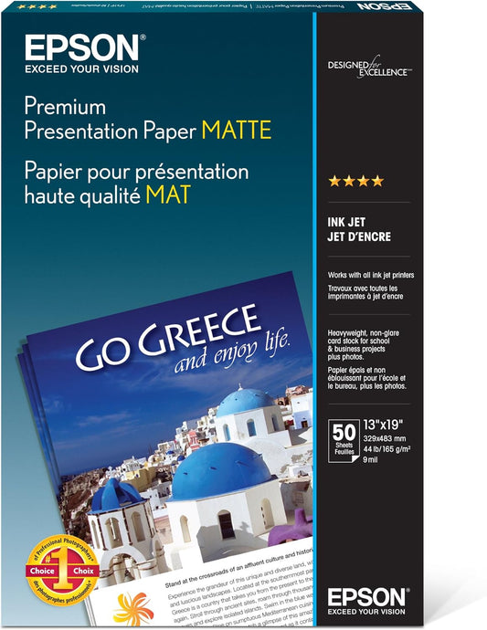 Epson S041263 Premium Presentation Paper Matte 13x19