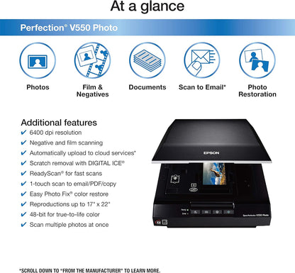 Epson Perfection V550 Color Photo Scanner Renewed