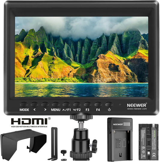 Neewer F100 7-Inch Camera Field Monitor Kit