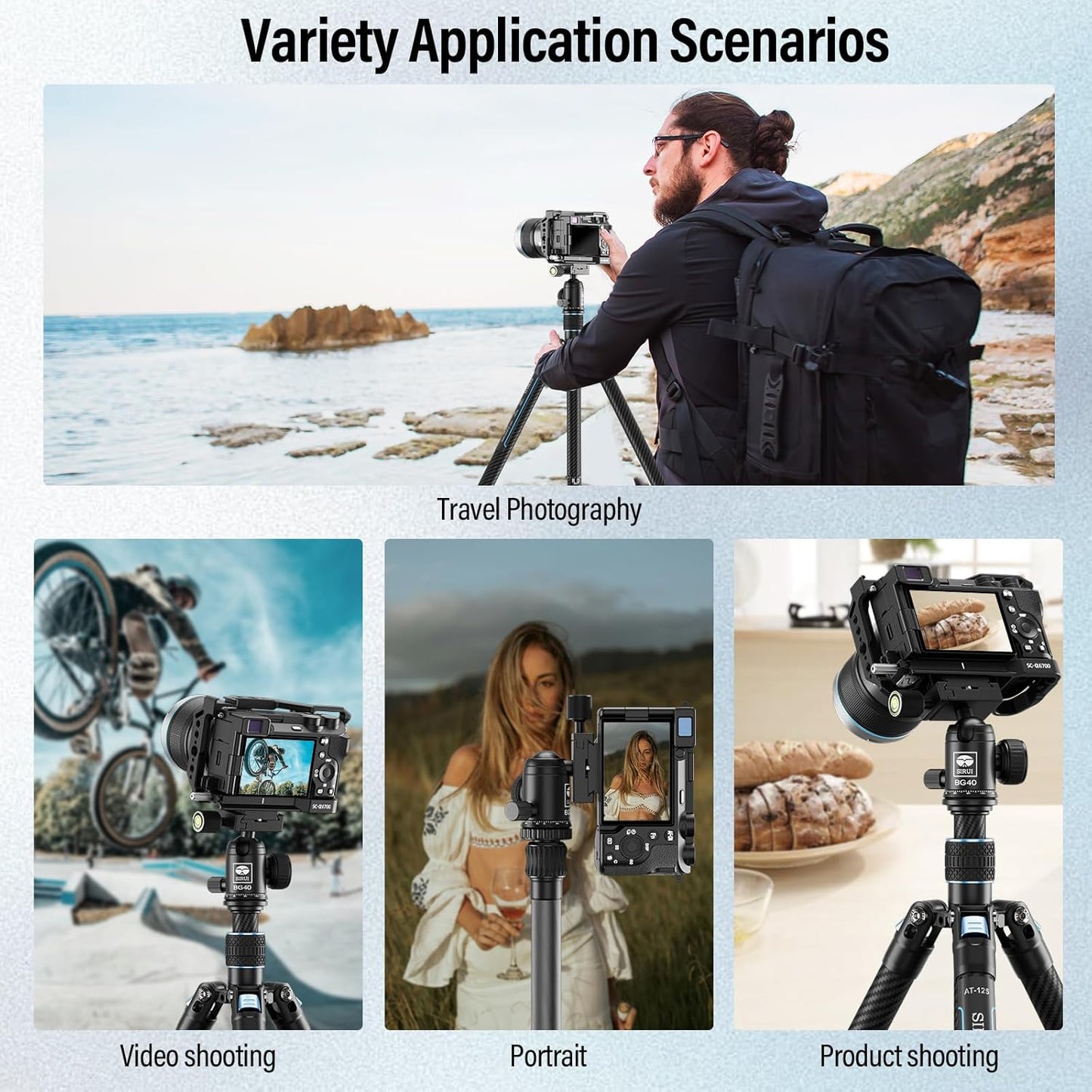 Sirui BG40 Tripod Ball Head - 22lbs Load Capacity