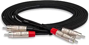 Hosa HRR010X2 Dual RCA Pro Stereo Interconnect Cable