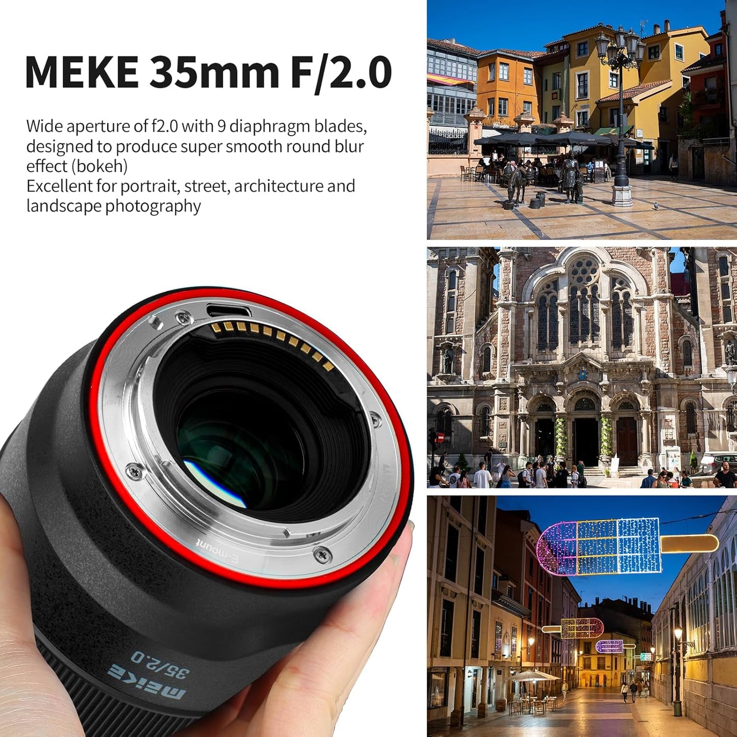Meike 35mm F2.0 E-Mount Full Frame AF Lens