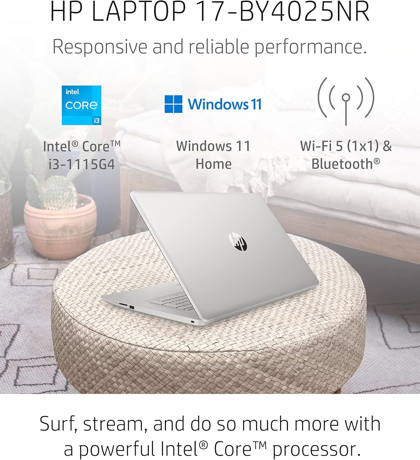 HP 68W07UA#ABA 17" HD+ Intel Core Laptop