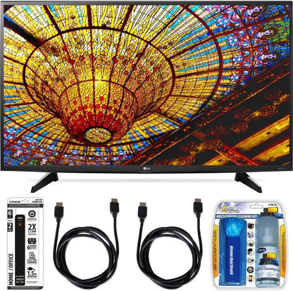 LG 49UH6100 49-Inch 4K UHD Smart TV Bundle