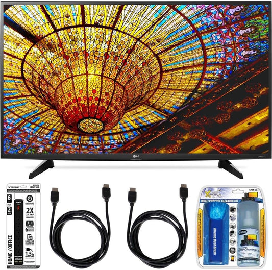 LG 49UH6100 49-Inch 4K UHD Smart TV Bundle