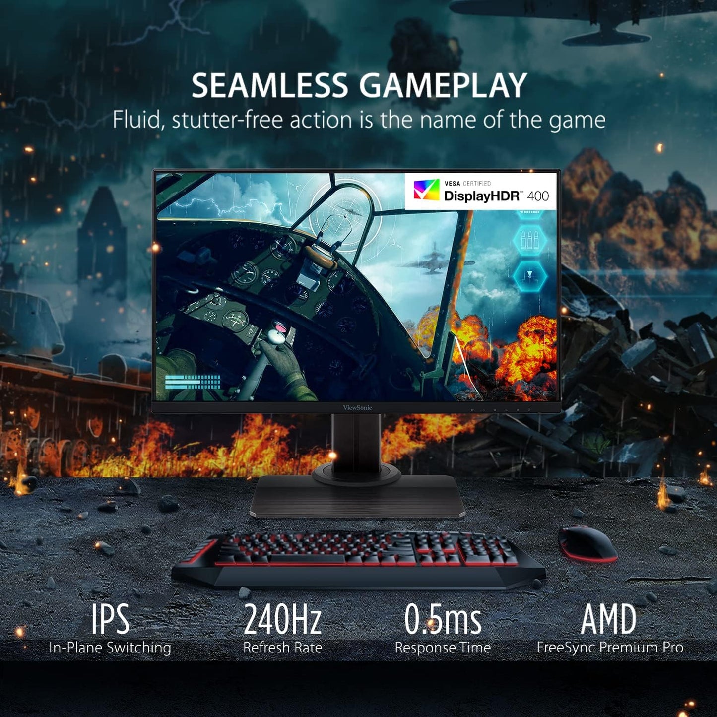 ViewSonic XG2431 24-Inch 240Hz Gaming Monitor