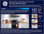 GE Reveal 31858 LED G25 Globe Light Bulbs 60W 2-Pack