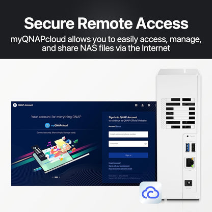 QNAP TS-133-14WD-US 4TB WD Red Plus 1-Bay NAS