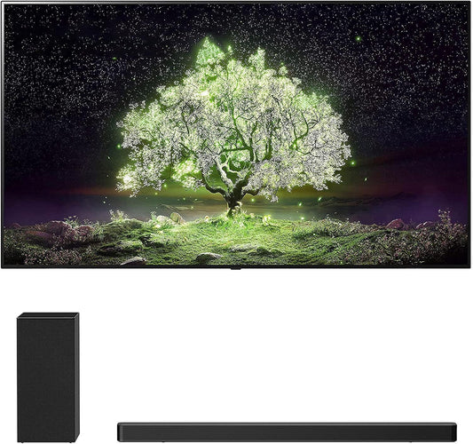 LG OLED55A1PUA 55" 4K OLED TV Soundbar USED