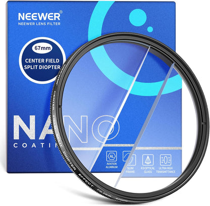 Neewer NW SERIES A 67mm Center Field Split Diopter Filter