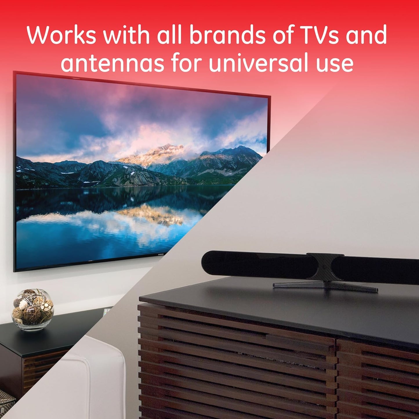 GE 35047 4-Way Coaxial Cable Splitter 5-900 MHz