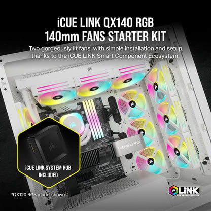 Corsair CO-9051008-WW iCUE LINK QX140 RGB Fan Kit