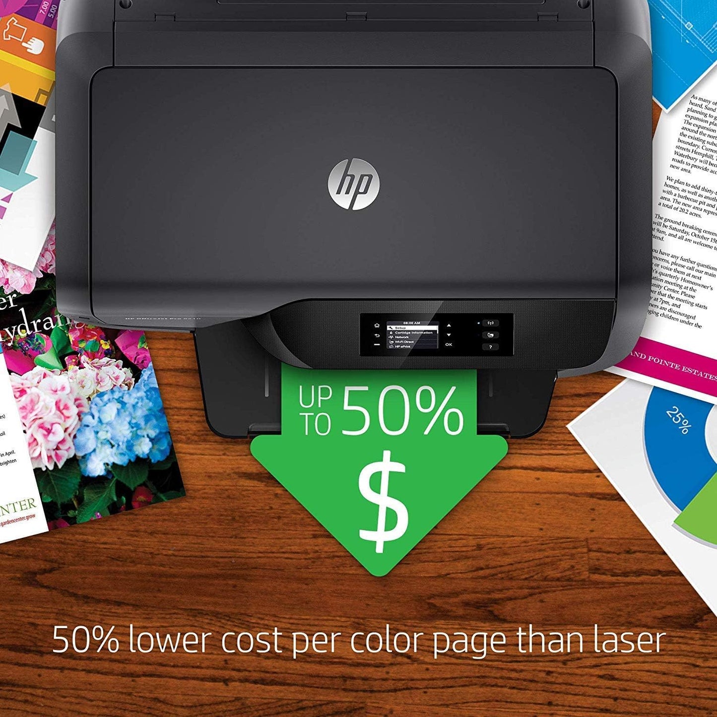 HP 8210 OfficeJet Pro Wireless Printer (Renewed)