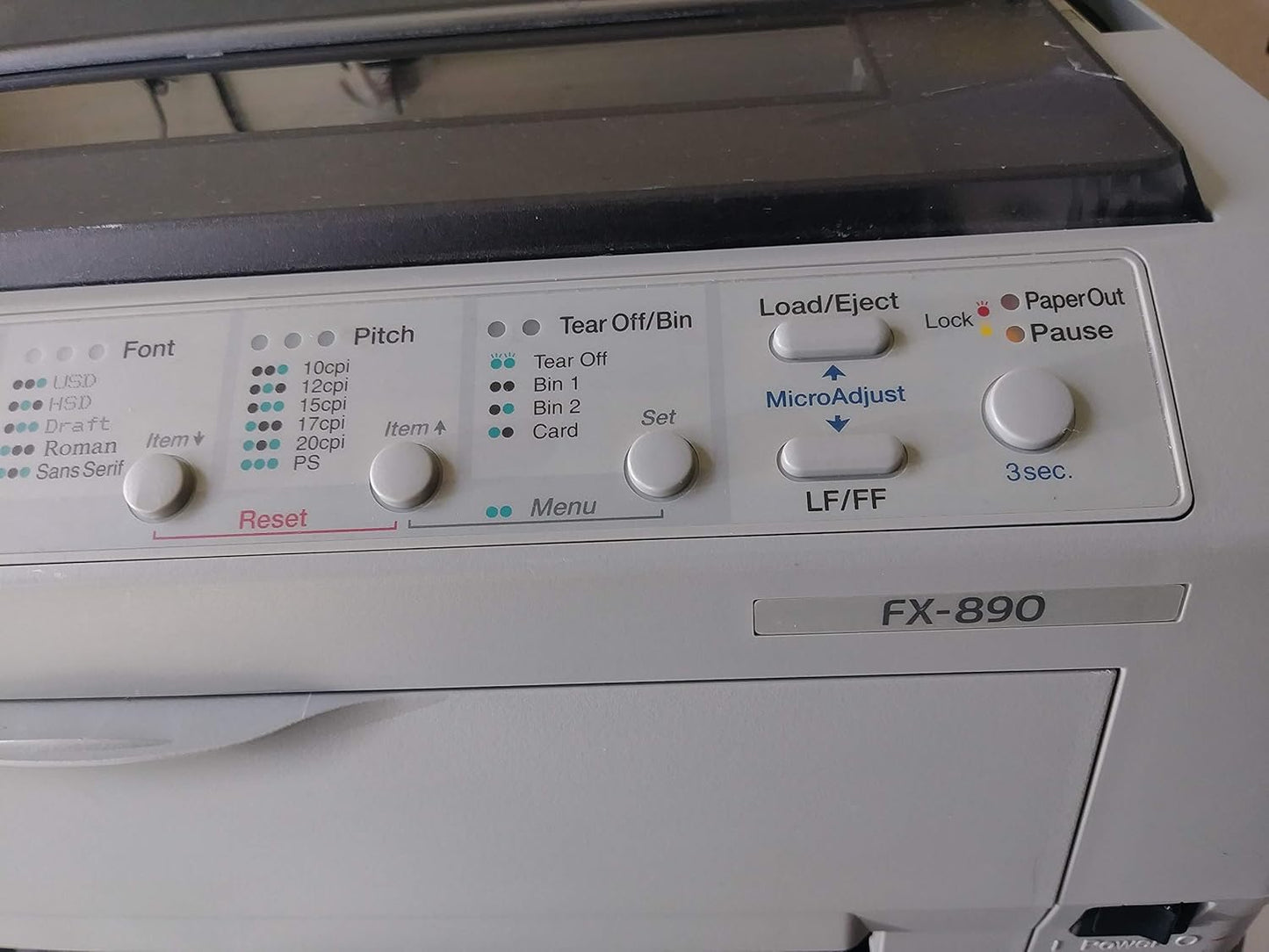 Epson c11c524001nt FX-890 Dot Matrix Impact Printer