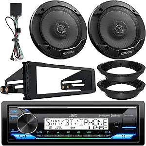 JVC KDA925BT Marine Stereo Harley Davidson Speakers Kit