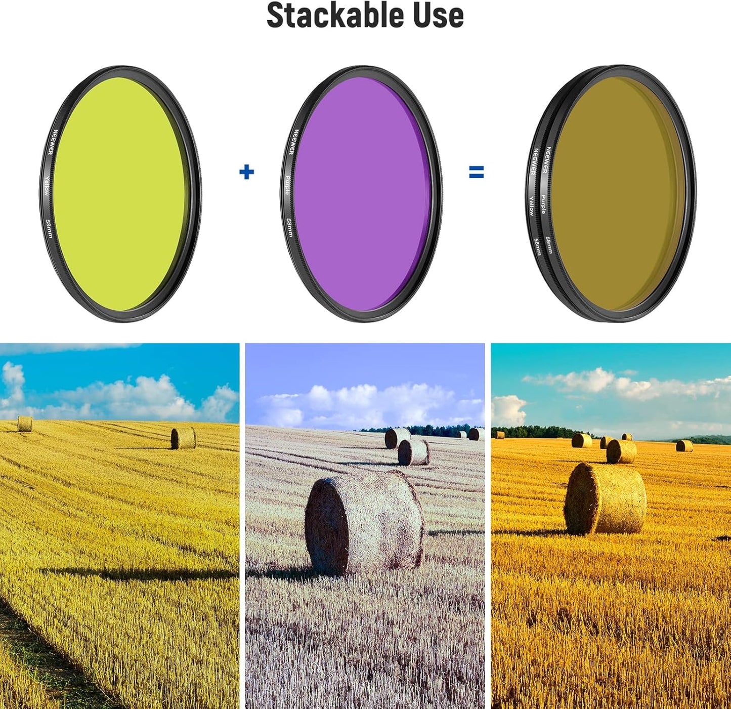 Neewer 10080923 58mm Full Color Lens Filter Set