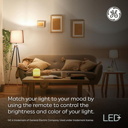 GE 93129136 LED+ Color Changing A19 Light Bulbs 2-Pack