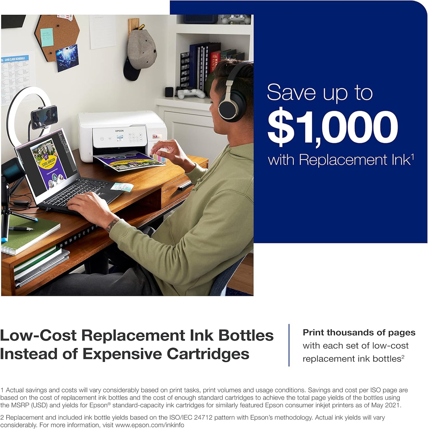 Epson ET-2803 EcoTank Wireless All-in-One Printer