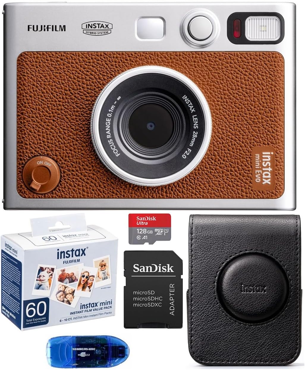 Fujifilm Mini EVO Instant Camera Bundle with Film