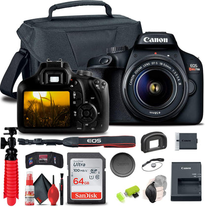 Canon 2628C003AA EOS 4000D Rebel T100 DSLR Bundle Renewed