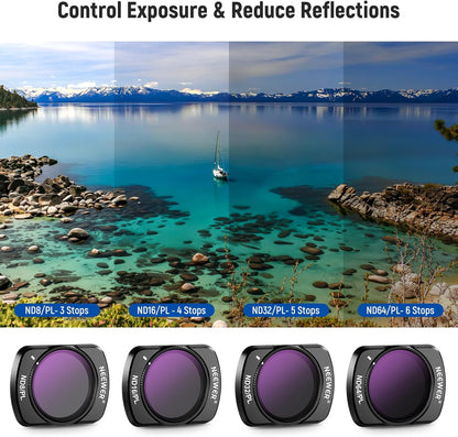 Neewer 10104333 DJI Osmo Pocket 3 Magnetic ND/PL Filter Set