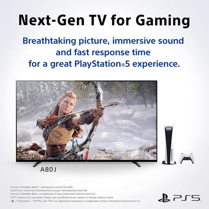 Sony CRT2SNXR77A80JRB 77 Inch BRAVIA OLED 4K Google TV (Renewed)