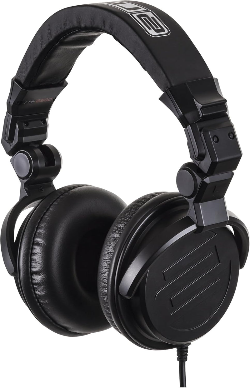 Reloop AMS-RH-2500 Professional DJ Headphones Black Closed — main product image
