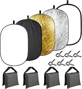 Neewer 90092806 5-in-1 24x35" Reflector with Sandbags Clamps