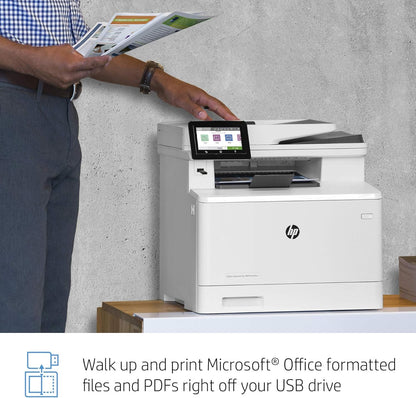 HP M479fdn Color Laserjet Pro Multifunction Printer (Renewed)