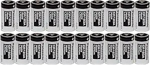Panasonic 4330202668 CR123A 3V Lithium Batteries (20 Pack)