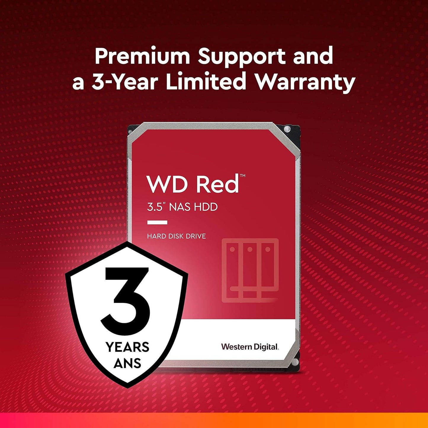 Western Digital WD40EFAX 4TB Red NAS Hard Drive