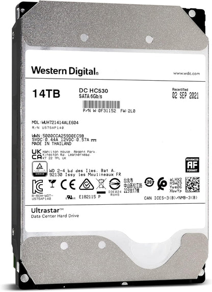 Western Digital Ultrastar DC HC530 - 14TB SATA HDD Renewed