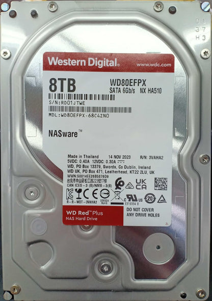 Western Digital WD80EFPX 8TB Red Plus NAS Hard Drive